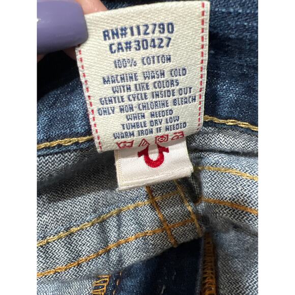 True Religion Ricky Loose Blue Mens Jeans Size 38 - Picture 9 of 11